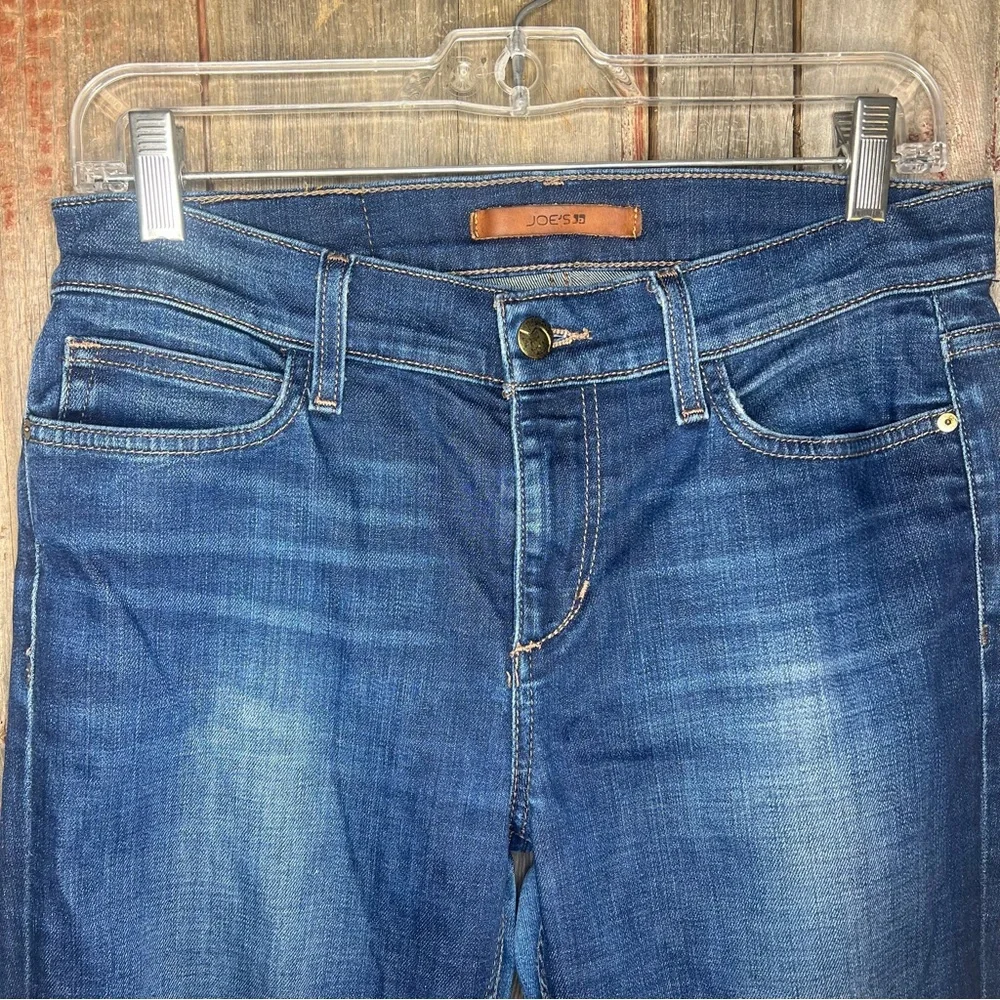 Joe’s Vintage Reserve Roxalana Dark Wash Ankle Straight Raw Hem Jeans sz 28 - Picture 3 of 12